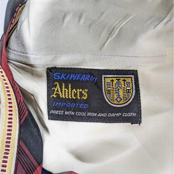 Vintage Ahlers Royal Blue Ski Pants Stirrup West Germany Wool Blend Size 10-12 - Picture 2 of 12